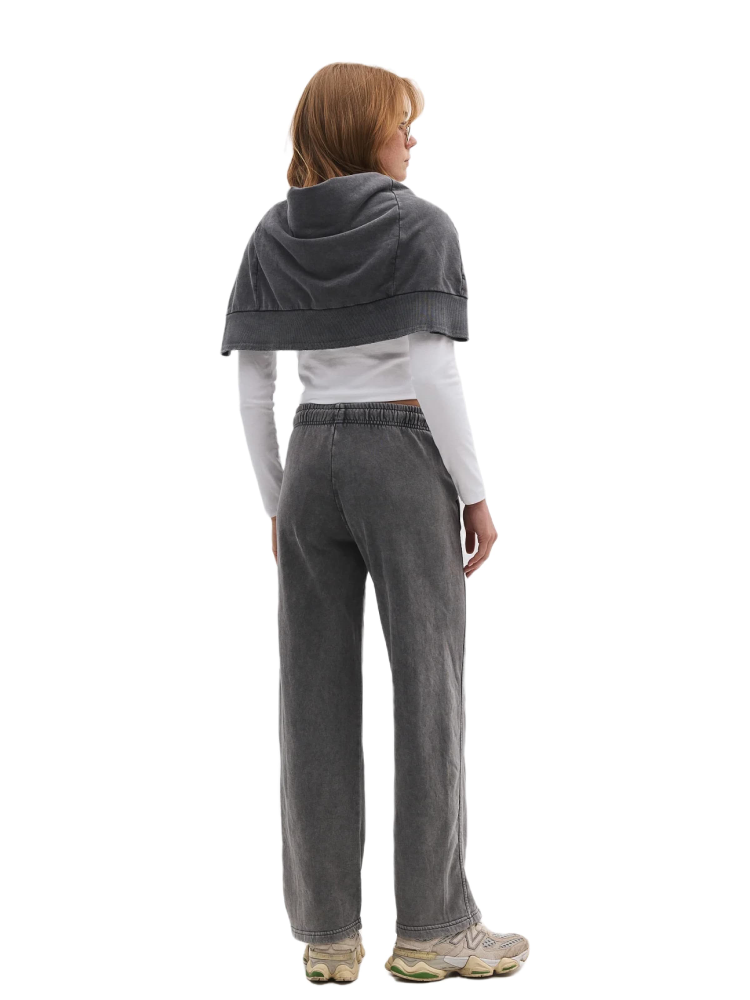 No Matter What Wide Leg Hose in Grau