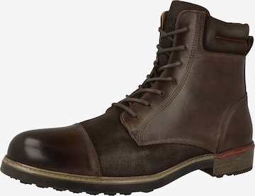 NOBRAND Schnürboots 'Iron 4' in Braun: Vorderseite