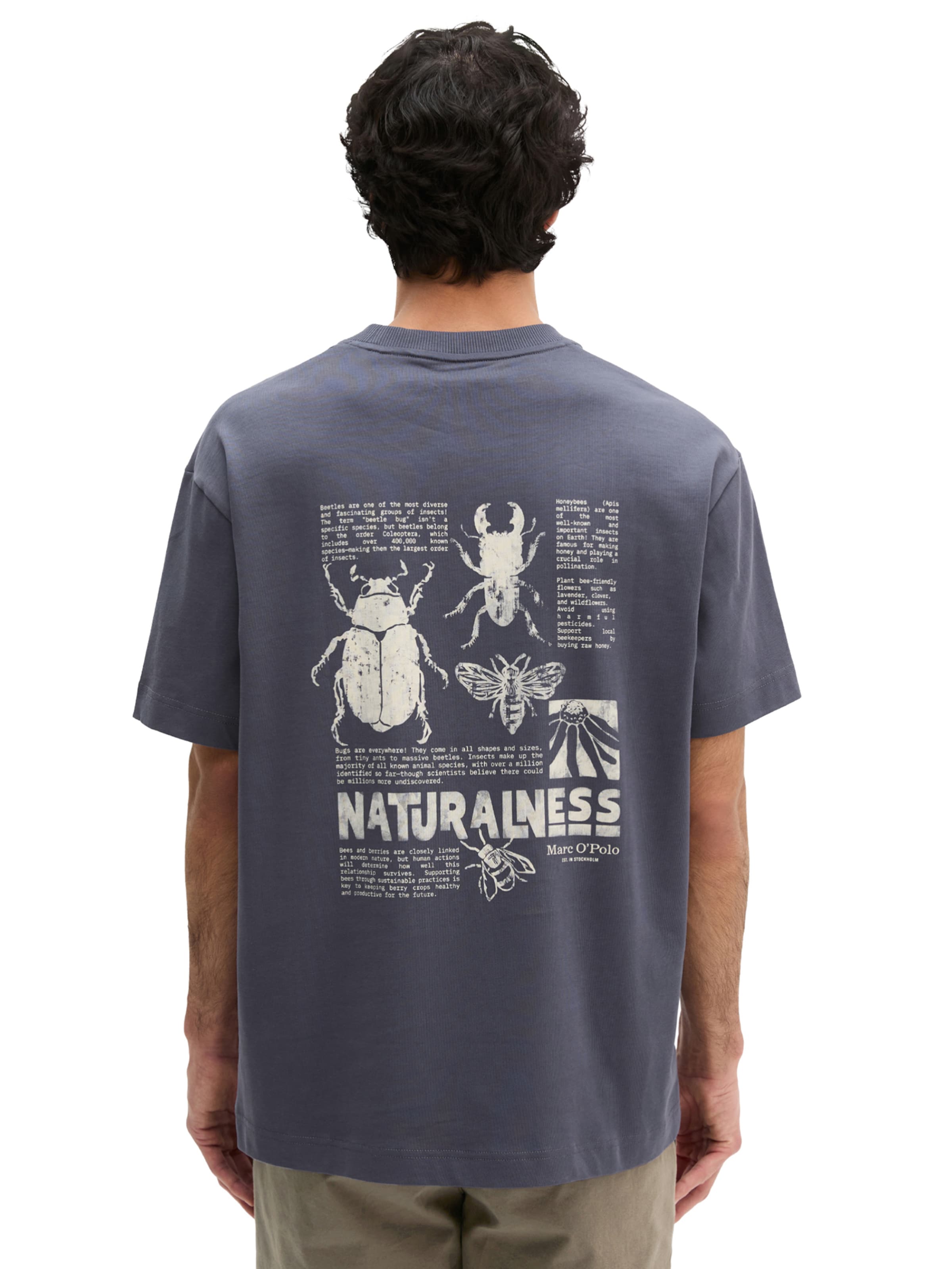 T-Shirt Marc O'Polo en gris : devant