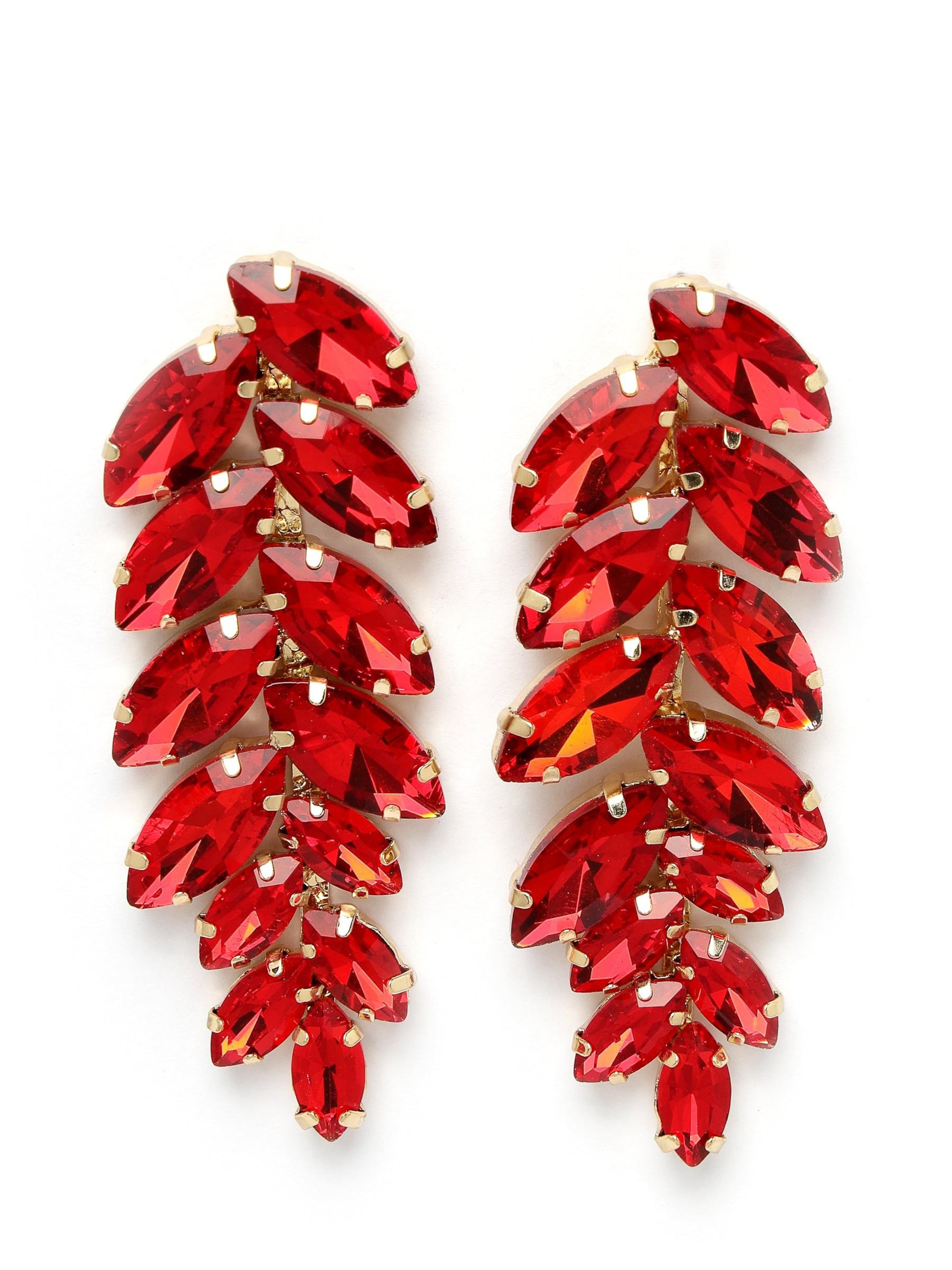 Orecchini 'Magdalenasa' di AVANT-GARDE PARIS in rosso: frontale