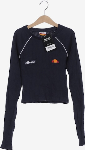 ELLESSE Langarmshirt XXS in Blau: predná strana