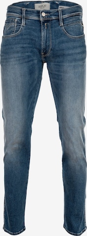 Coupe slim Jean 'Anbass' REPLAY en bleu : devant