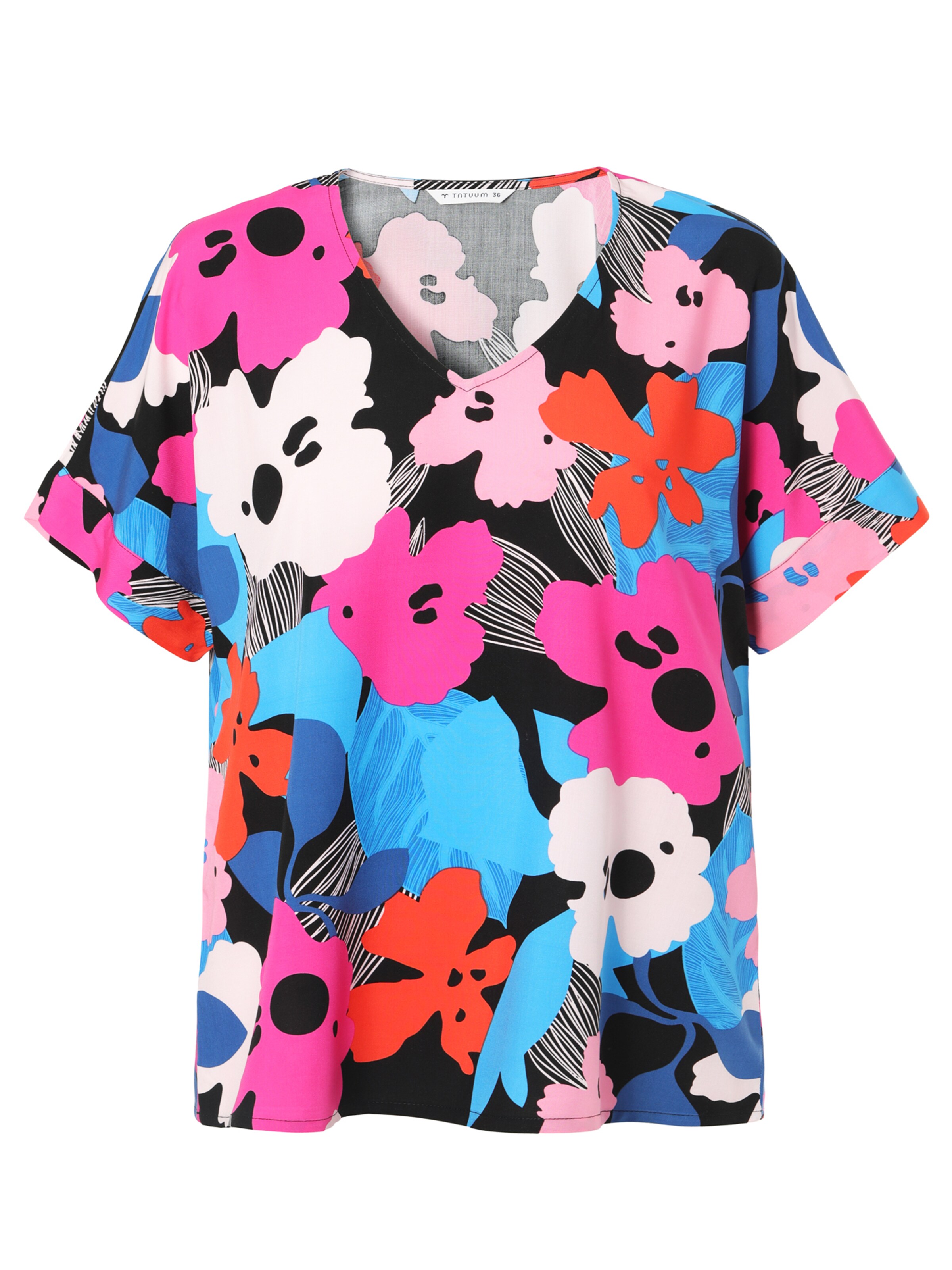 Bluză 'LAMANKO' TATUUM pe albastru / roz / roșu / negru, Vizualizare produs