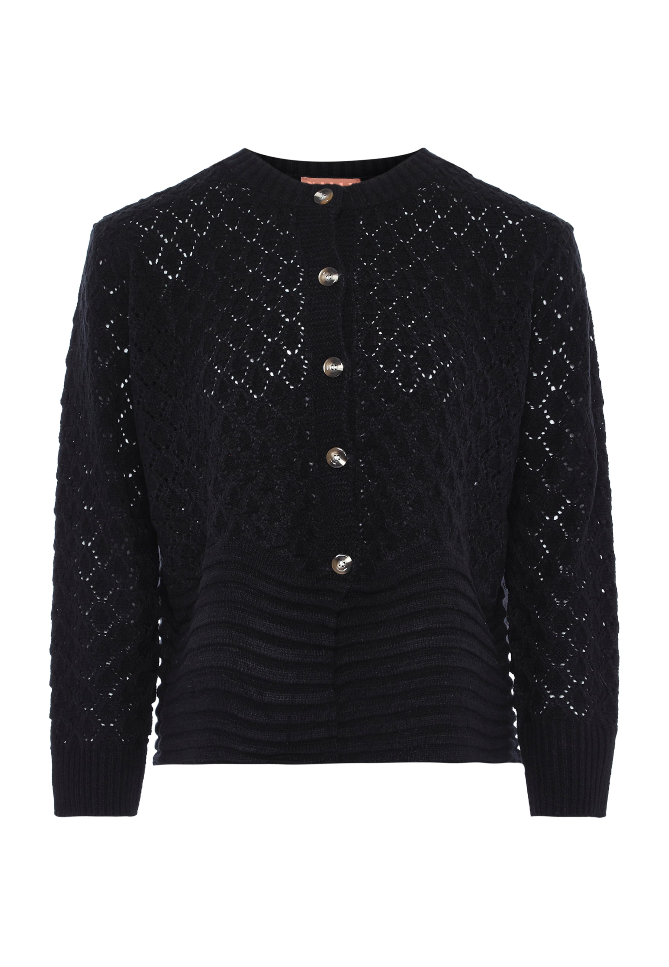 NALLY Strickjacke in Schwarz: Vorderseite