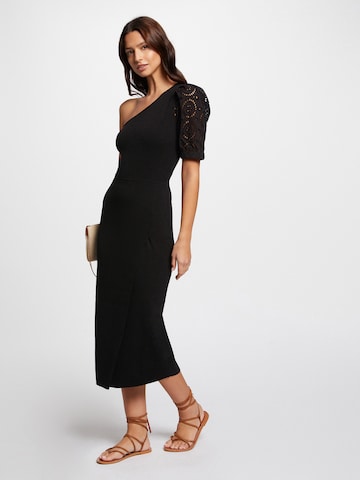 Morgan Πλεκτό φόρεμα σε μαύρο: μπροστά
