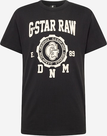 G-Star RAW Тениска в черно: отпред