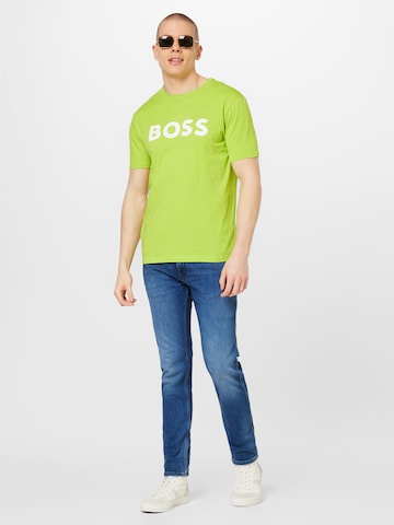 BOSS Orange Shirt 'Thinking' in Green