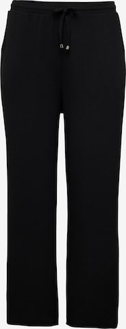 Guido Maria Kretschmer Curvy Loose fit Trousers 'Ines' in Black: front