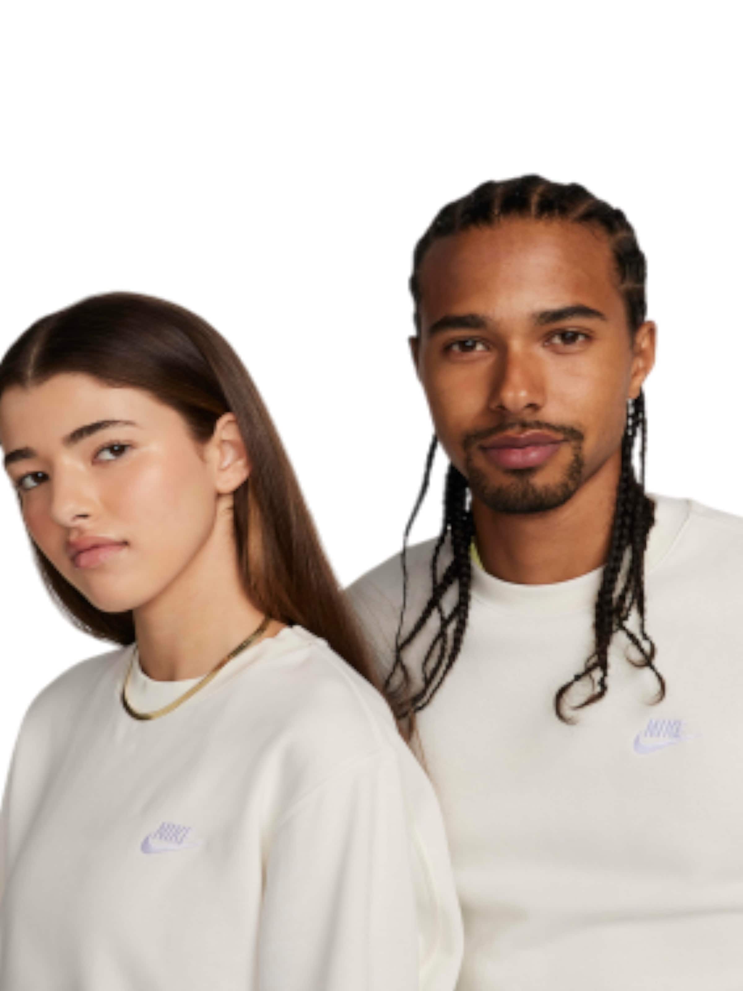 Nike Sportswear Sweatshirt 'Club' in Wit