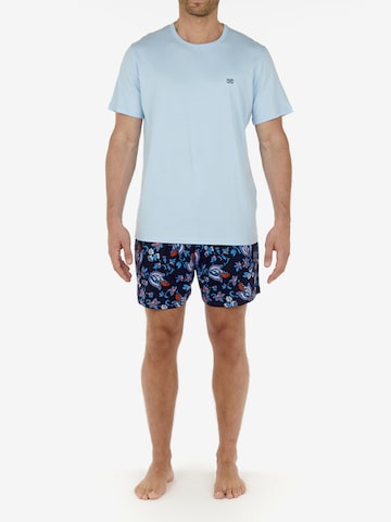 HOM Pyjama kort 'Morgiou' in Blauw: voorkant