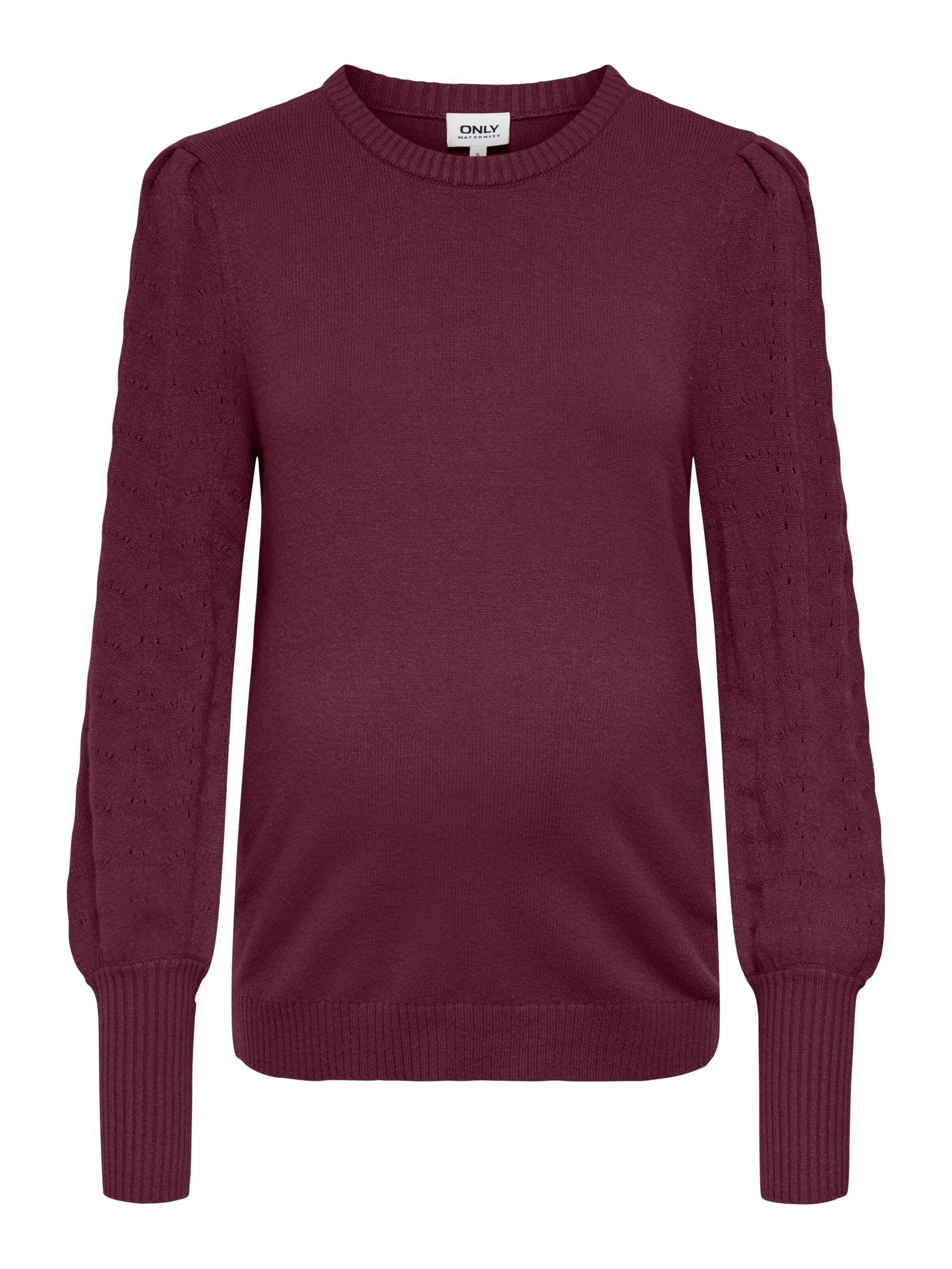 Pull-over 'OLMMatti' Only Maternity en violet : devant