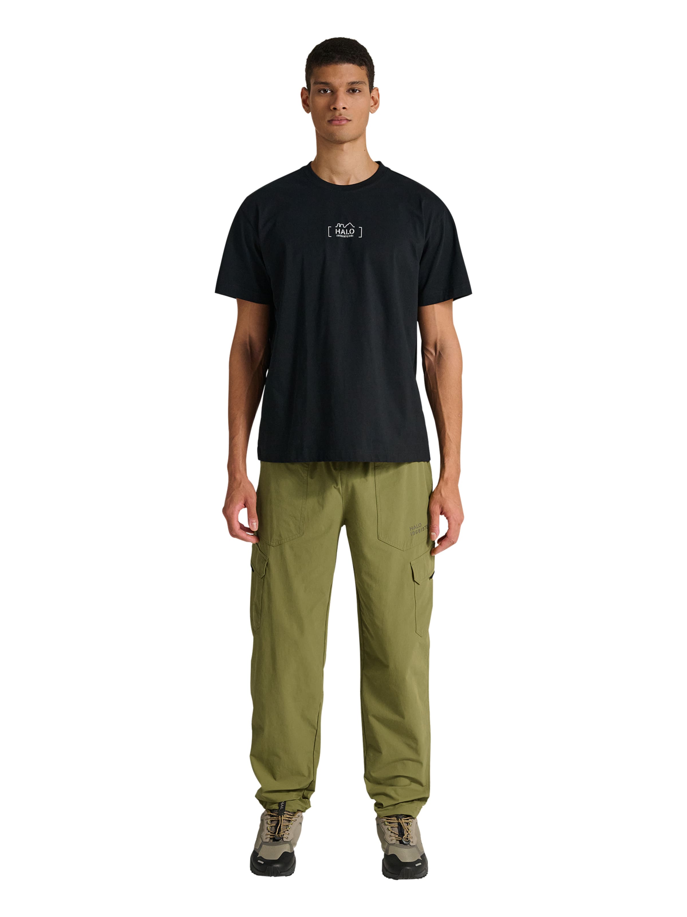 Regular Pantalon cargo 'Halo Trail' HALO en vert