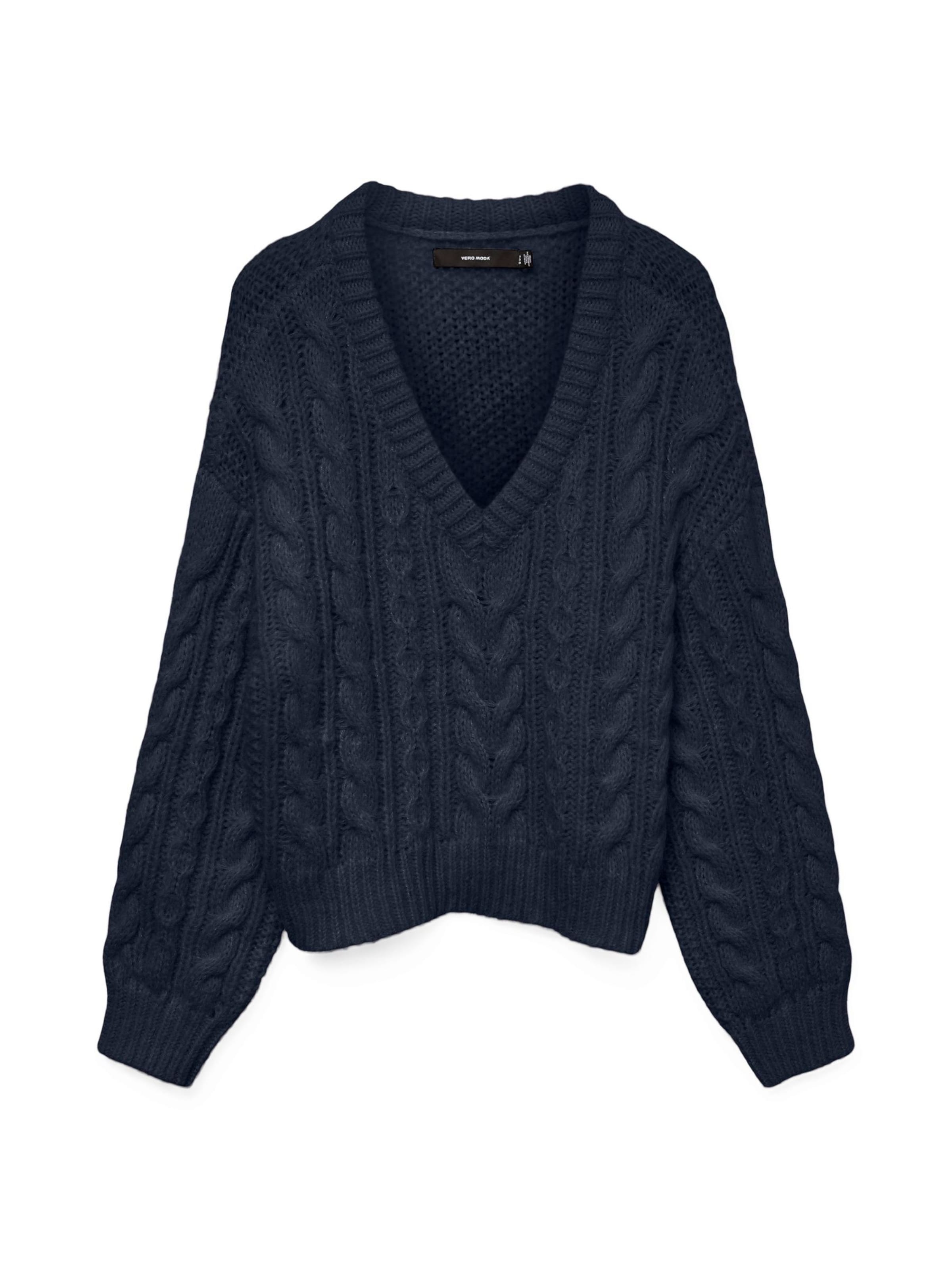 Vero Moda Curve Pullover in Blau: Vorderseite
