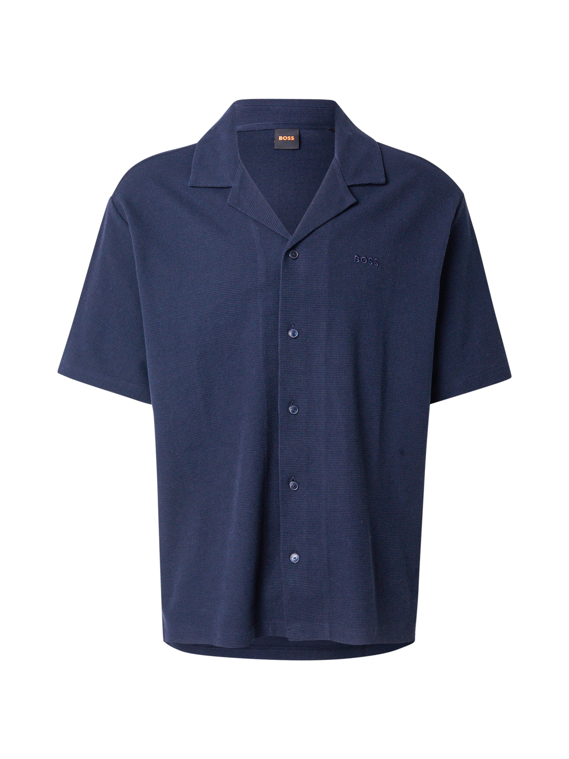 BOSS Comfort Fit Риза в синьо: отпред