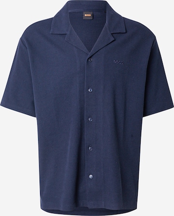 BOSS Comfort fit Overhemd in Blauw: voorkant