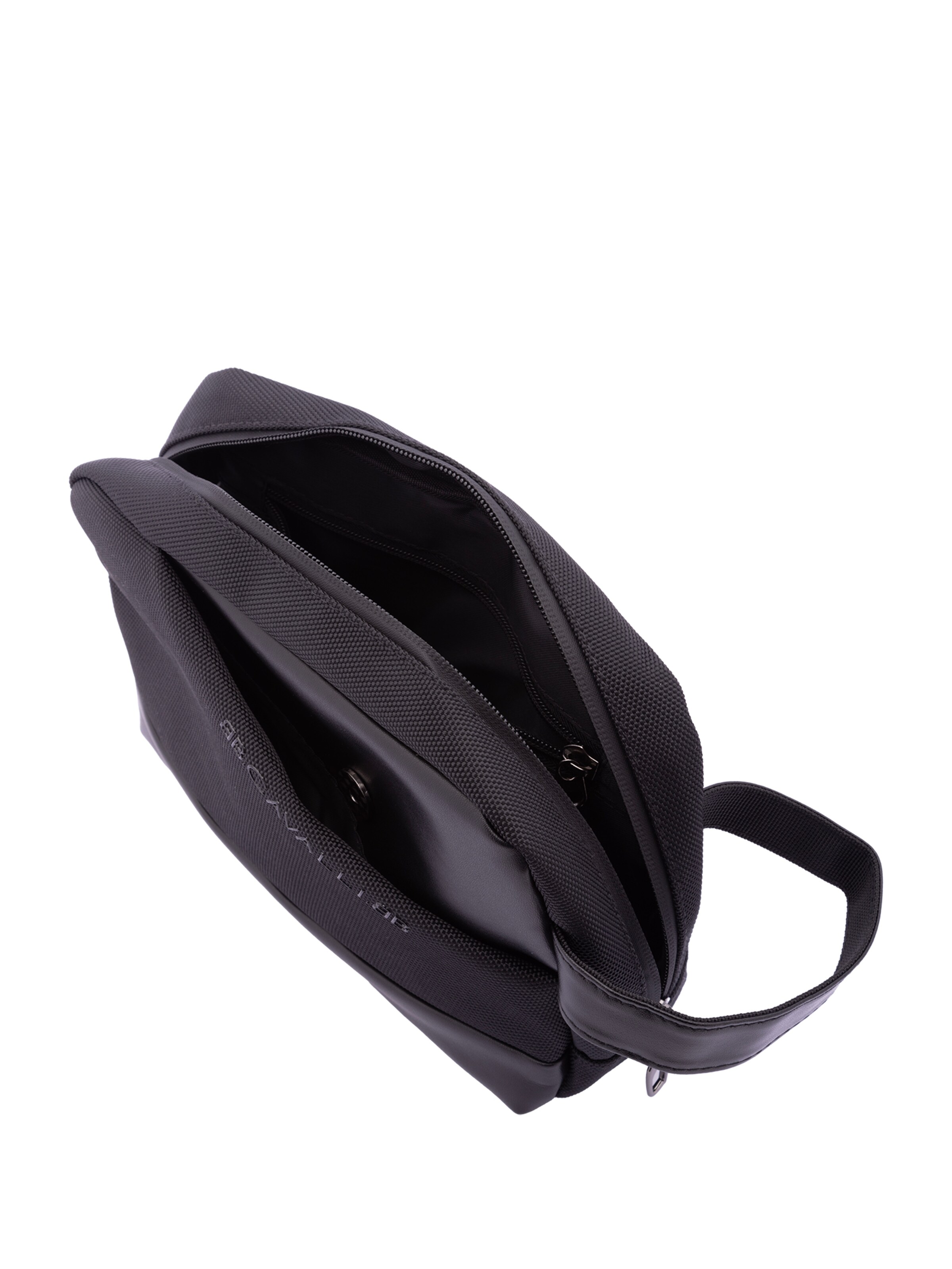 Beauty case 'Pochette Uomo B Cavalli Poliestere Zip Manico Ecopelle' di B. Cavalli in nero