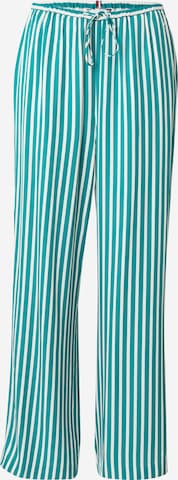 Wide leg Pantaloni de la TOMMY HILFIGER pe verde: față