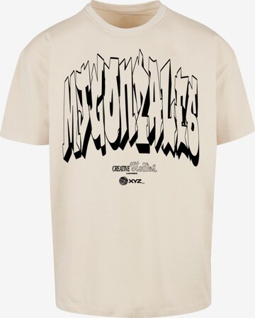 MJ Gonzales Shirt 'Graffiti x Heavy' in Beige: front