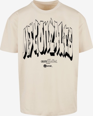 MJ Gonzales Shirt 'Graffiti x Heavy' in Beige: voorkant