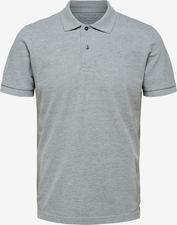 SELECTED HOMME Poloshirt in Grau: front