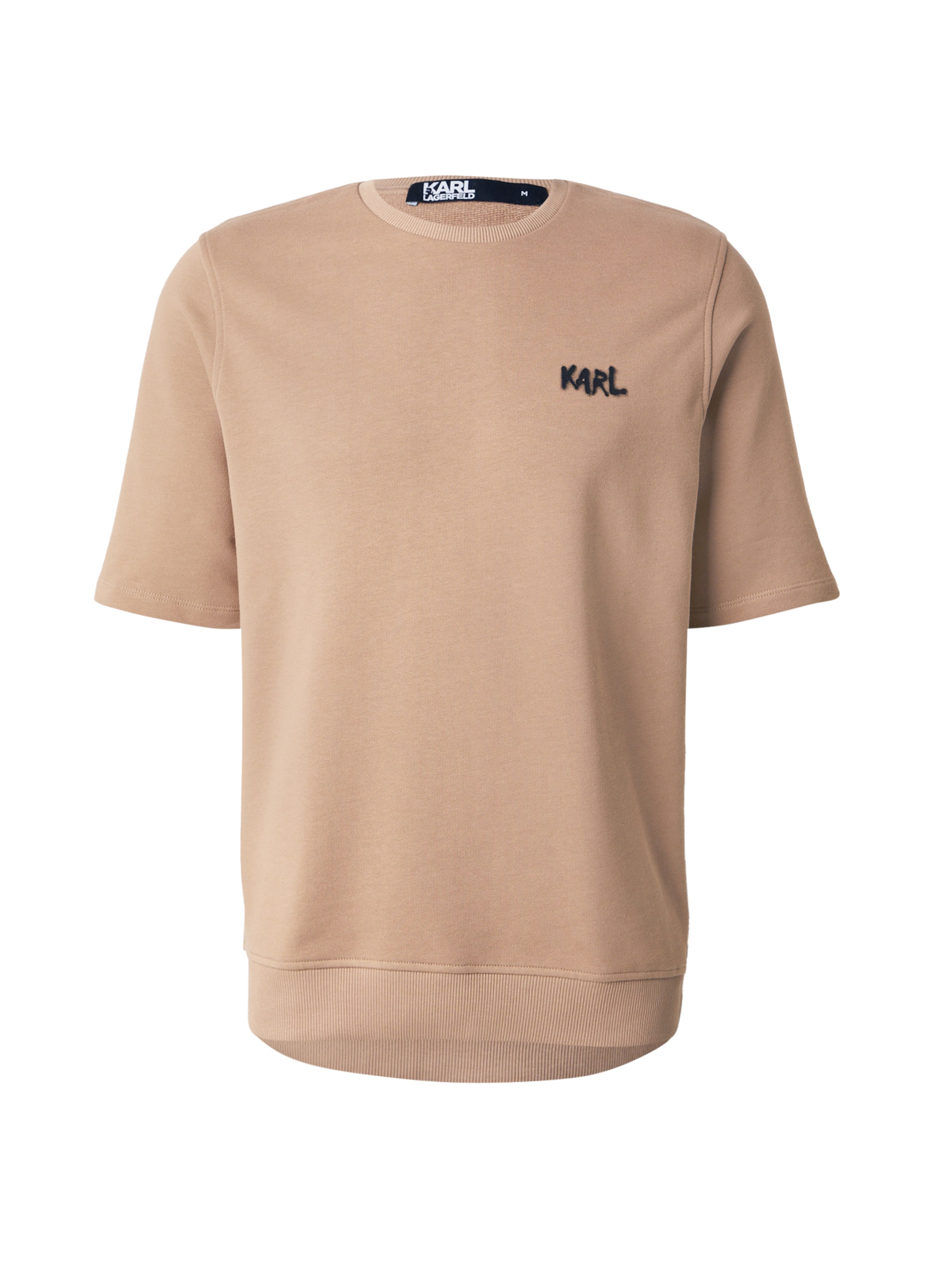 Karl Lagerfeld Μπλούζα φούτερ σε άμμος / μαύρο, Άποψη προϊόντος