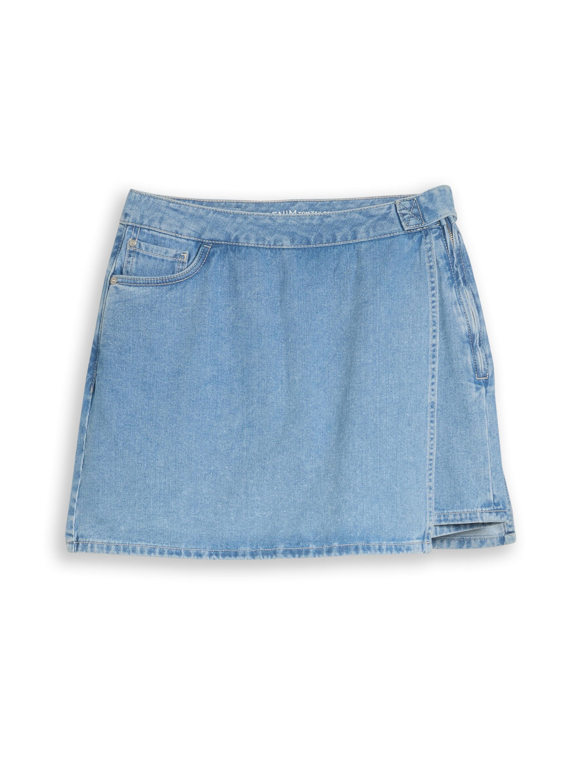 Fustă de la TOM TAILOR DENIM pe albastru: față