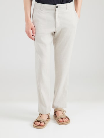 BOSS Regular Broek 'Sanderson' in Beige: voorkant