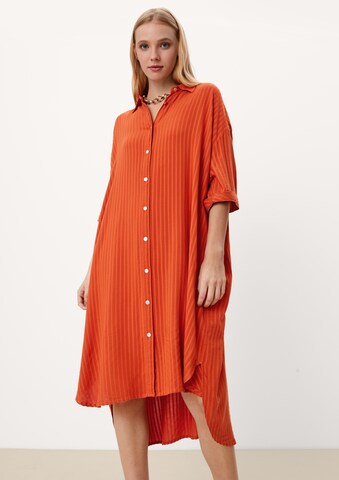 QS Košeľové šaty - oranžová