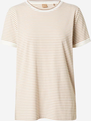 BOSS Black T-shirt 'Emasa' i beige: framsida