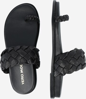 VERO MODA T-Bar Sandals 'LEOMI' in Black