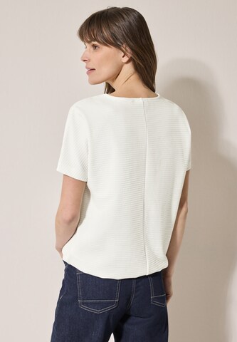 CECIL T-Shirt mit Struktur in Weiß