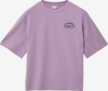 T-Shirt s.Oliver en violet : devant
