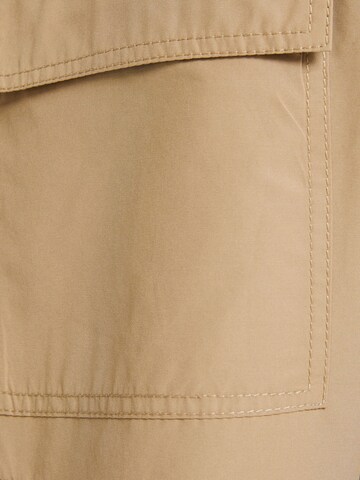 Wide Leg Pantalon cargo Bershka en beige