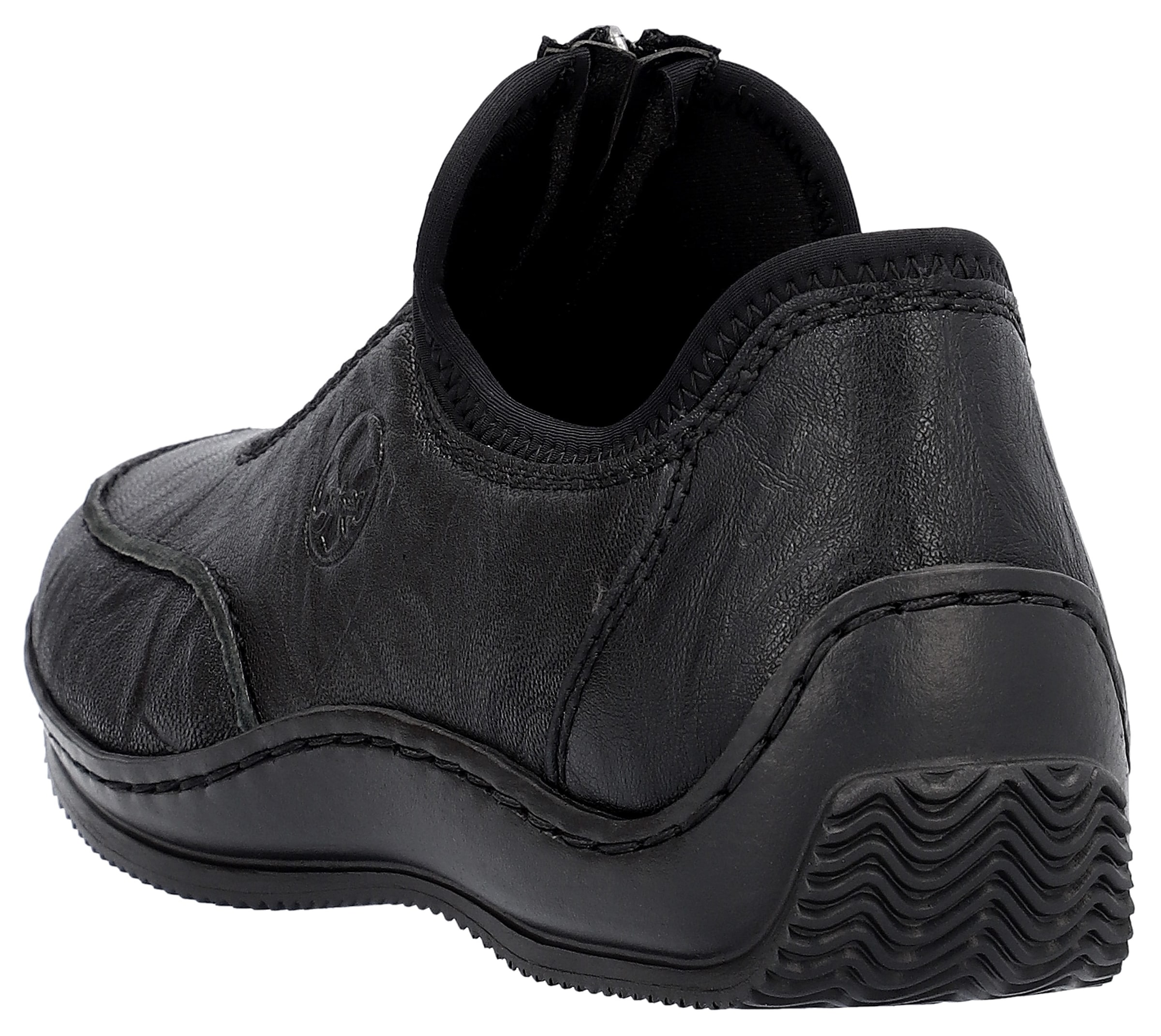 Rieker Slip On in Schwarz