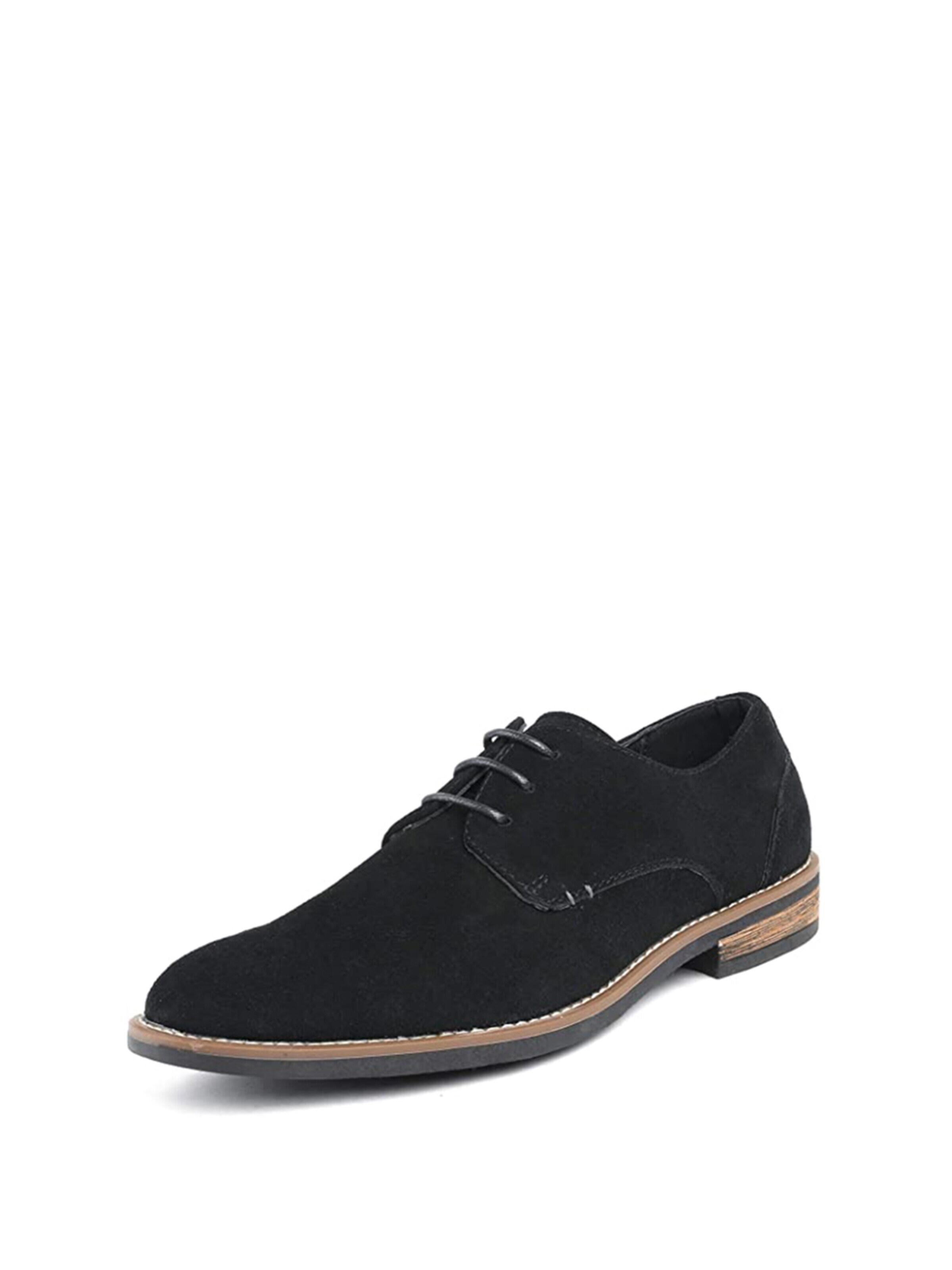 Scarpa stringata di Bruno Marc in nero: frontale