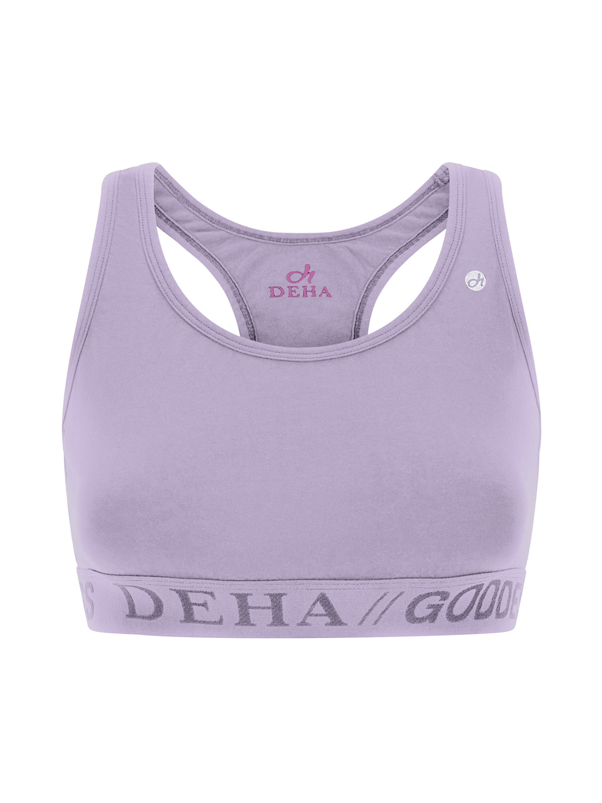 Bustier Soutien-gorge de sport DEHA en violet : devant