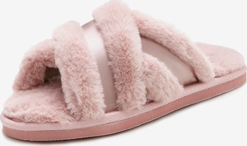 LASCANA Slippers 'VIVANCE' in Pink: front