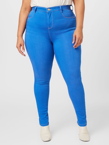 Dorothy Perkins Curve - Skinny Calças de ganga 'Frankie' em azul: frente