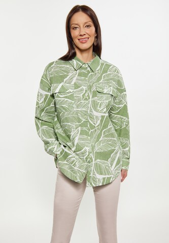 Usha Blouse in Green: front