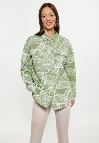 Usha Blouse in Groen: voorkant