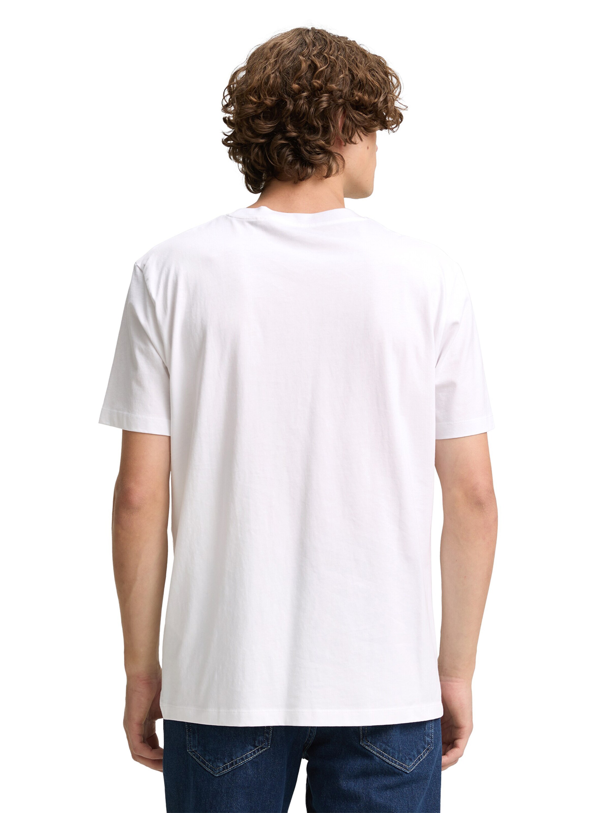 Tricou de la TOM TAILOR DENIM pe alb