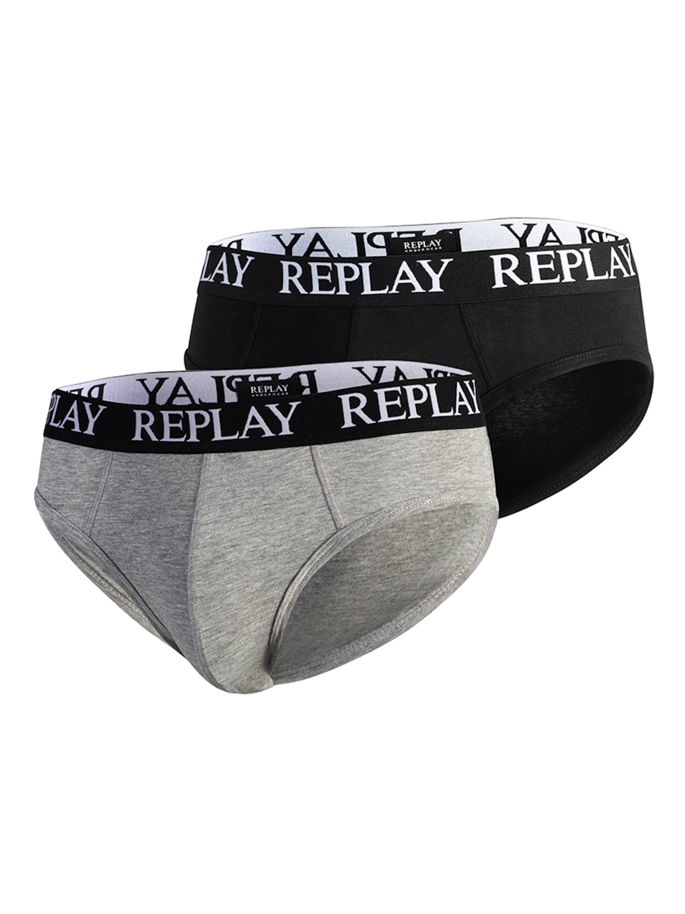 Slip REPLAY en gris : devant