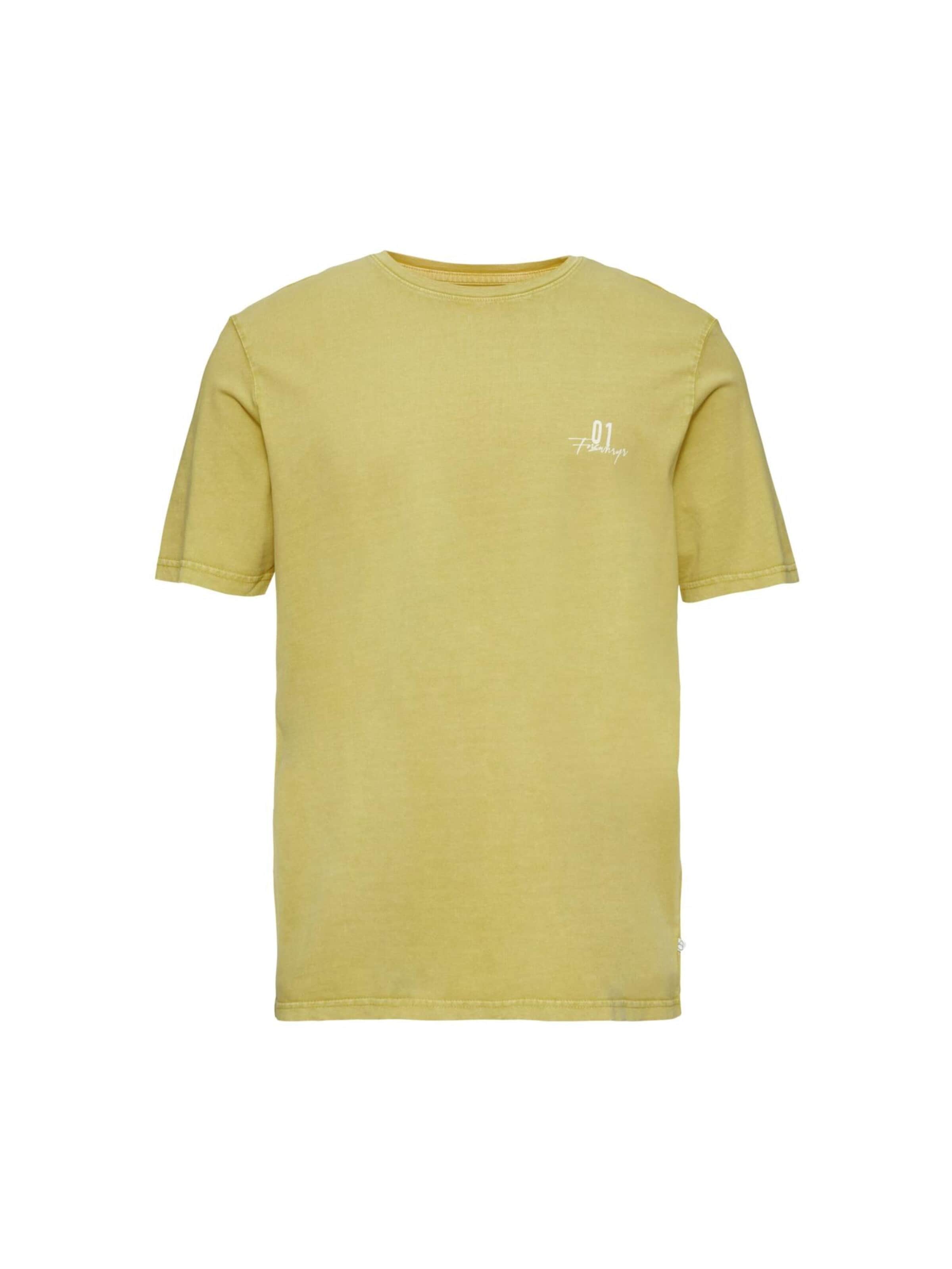 QS Shirt 'Q/S designed by - T-shirt' in Geel: voorkant