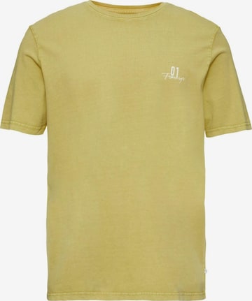 QS Shirt 'Q/S designed by - T-shirt' in Geel: voorkant