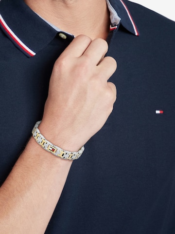 TOMMY HILFIGER Rannekoru 'H-Link' värissä kulta: etupuoli