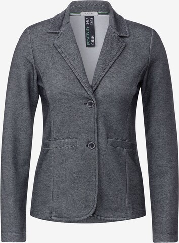 CECIL Blazer 'Piqué' in Blue: front