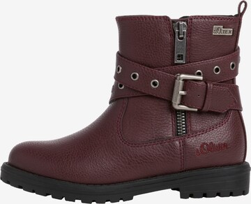 Bottes s.Oliver en rouge