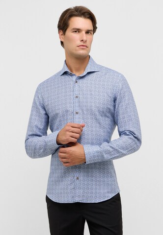 ETERNA Slim fit Zakelijk overhemd in Blauw: voorkant