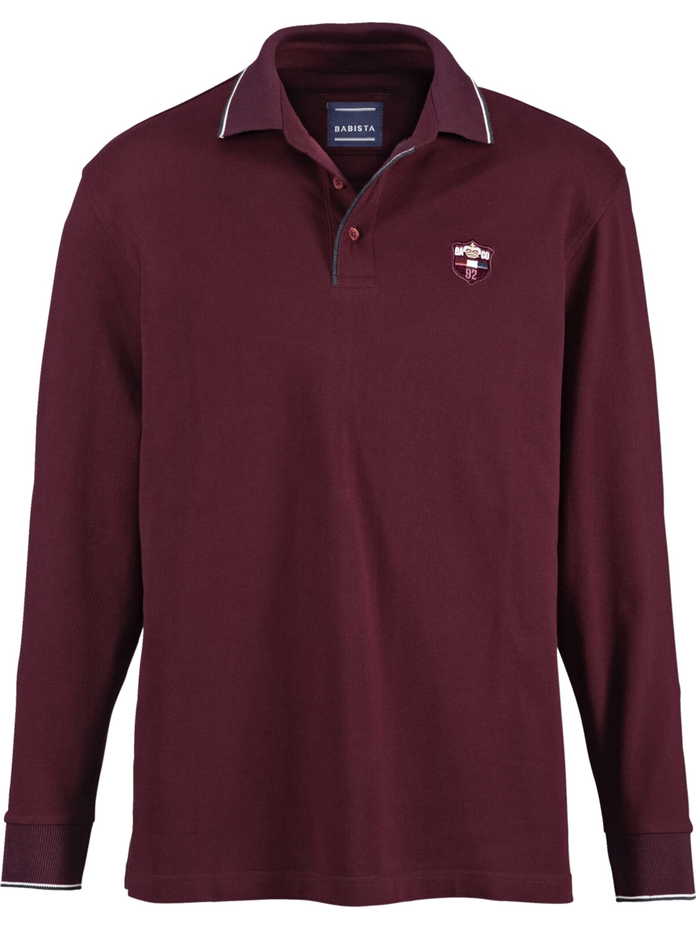 BABISTA Langarm-Poloshirt ' Milanvetzo ' in Rot: Vorderseite