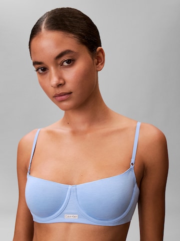 Calvin Klein Balconette BH in Blauw: voorkant